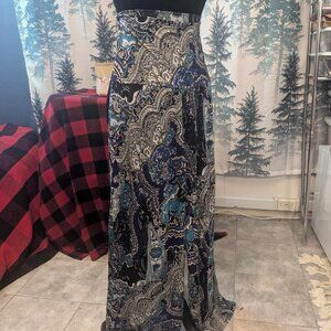 Bobbi Brooks Women's Paisley Design Palazzo Pants